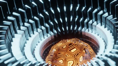 Sci-FI Glow Loop Stock Footage 195873019