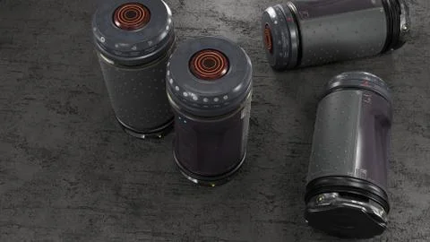 Sci fi Grenade Stock Illustration