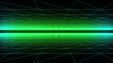 Sci fi grid tunnel, matrix grid tunnel into space Stock-Footage 259381653