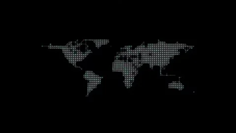 Sci-fi hacker screen background animation Stock Footage 332064568