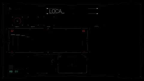 Sci Fi Hi Tech HUD Elements Infographic Futuristic Motion Graphics for VFX Vídeos de archivo 136966197