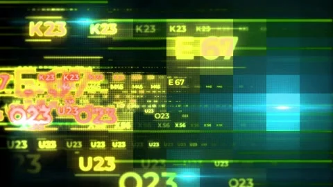 Sci-Fi High Energy Laser Beam Tech Background with Dynamic Futuristic Circui Stock Footage 343860567