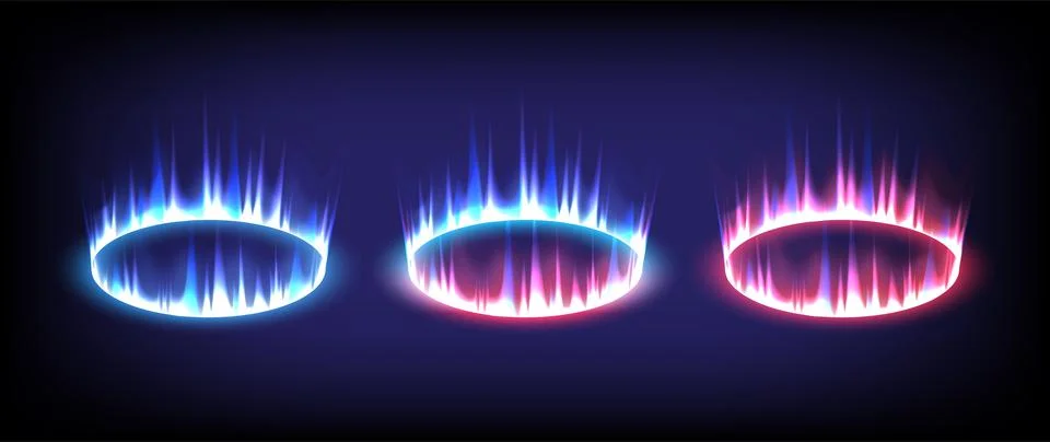 Sci-fi high-technology stage collection in glowing HUD. Hologram portal swirl Stock Illustration