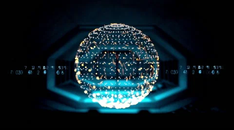 Sci Fi Hologram | Target Located Stock Footage 45433002