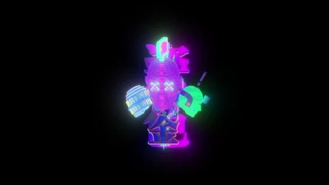 Sci Fi Holographic Interface 库存影片 337694166