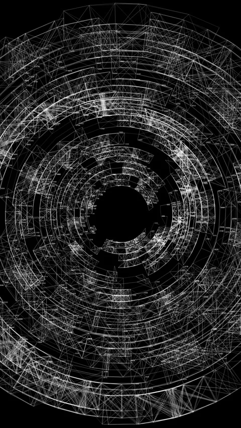 Sci-Fi HUD Elements for Deep Space Exploration and Science Documentaries Stock Footage 333861365