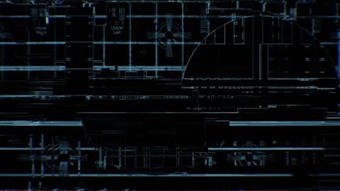 Sci-Fi HUD Glitch Loop 4 Stock-Footage 322009380