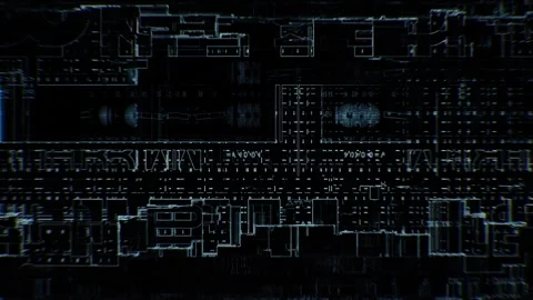 Sci-Fi HUD Glitch Loop 5 Stock Footage 322009434