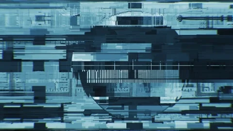 Sci-Fi HUD Glitch Loop 9 Stock Footage 322009981