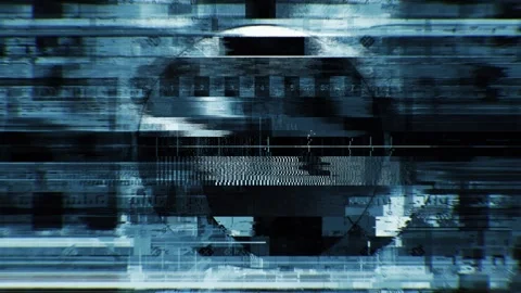 Sci-Fi HUD Glitch Loop 11 Stock Footage 322010260