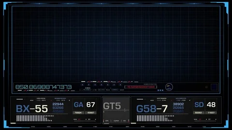 Sci Fi HUD Interface 스톡 동영상 71050220
