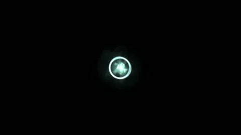 Sci-fi hud magic explosion and burning dots and particles in circle shape Stock Footage 220038078