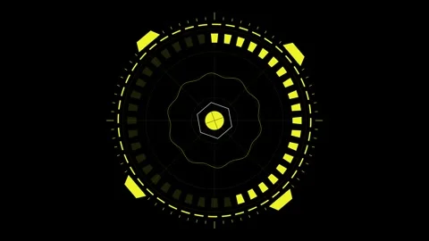 Sci Fi HUD progress futuristic digital interface loading bar for technology Stock Footage 345885808