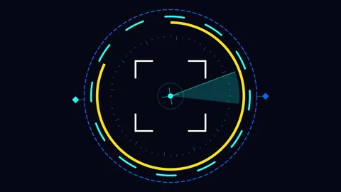 Sci Fi HUD progress Futuristic Digital Loading Element for User Interface Vidéo 346514763