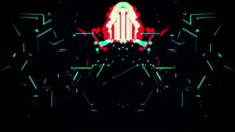 Sci Fi HUD UI Computer System Futuristic Scanner Pink Laser Glow Line Scanner Stock Footage 339272317