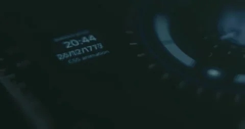 Sci Fi Inspired Circular Holographic Technology Stock Footage 313423906