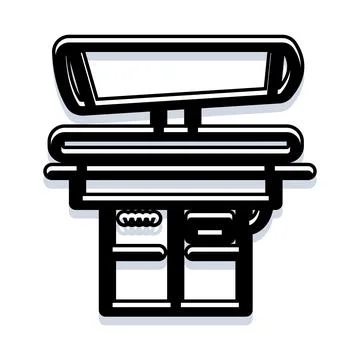 Sci fi interface device digital future technology concept Illustrazione stock