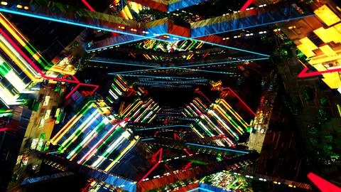 Sci fi Light Building 03 Stock Photos