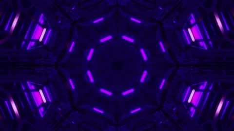 Sci-Fi Light Tunnel 스톡 동영상 195788361