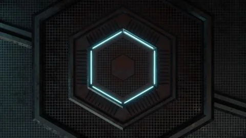 Sci-Fi Logo Background Stock Illustration