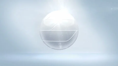 Sci-Fi Logo Reveal from White Sphere. Vidéo 34868088