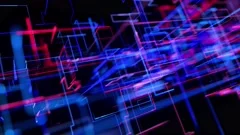 Abstract Neon Purple Background Fractal Lines Stock Footage Video (100%  Royalty-free) 13058285