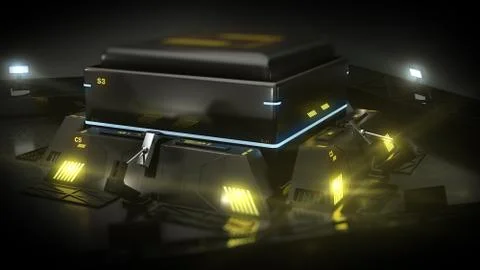 Sci Fi machine Illustrazione stock