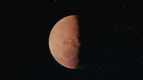 Sci-fi Mars animation with an astronaut’s perspective Stock Footage 301523334