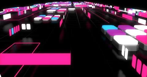 Sci-fi maze Stock Illustration