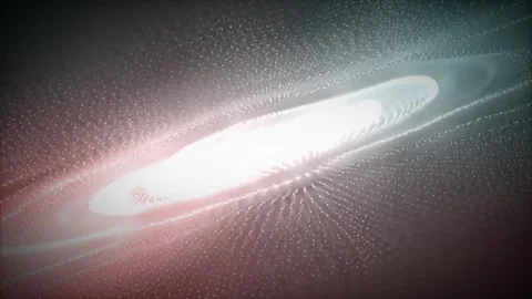 Sci-fi nebula shaped hi-tech futuristic particles background Stock-Footage 296089019