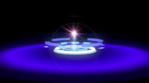 Sci-fi neon podium 4K Stock Footage 40340574