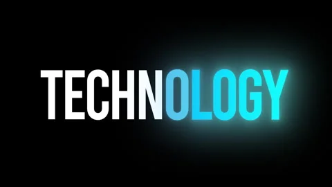 Sci-fi neon Technology title screen template Stock-Footage 337273673