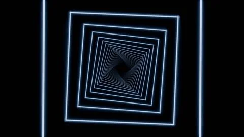 Sci-Fi Neon Twisting Frames Background Stock Illustration