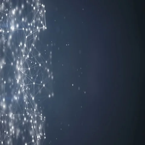 Sci-fi network shape oscillating seamless loop animation 4k (4096x2304) Stock Footage 69556728