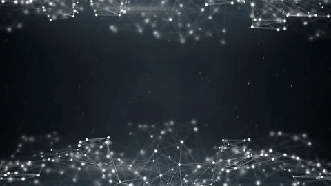 Sci-fi network shape oscillating seamless loop animation 4k (4096x2304) Stock Footage 76103252