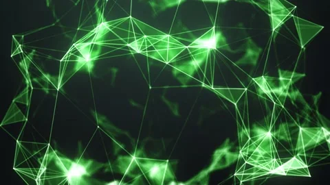 Sci-Fi Network Shape Seamless Loop Anima... | Stock Video | Pond5