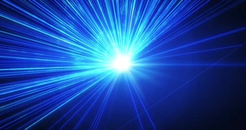Sci-fi or cyber lines. Rays and dots form information stripes, large data fie Stock Footage 306858057