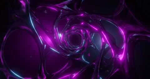 Sci-fi organic tunnel loop Stock Footage 207830629