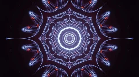 Sci fi pattern with light effect 3d illustration Stock Illustration