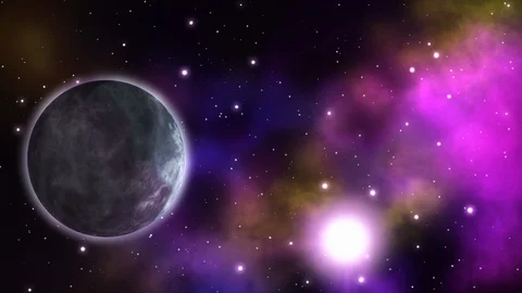 Sci-fi planet. Loop. Stock Footage 89901718