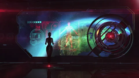 The sci-fi plot is an alien introducing a virus to the earth, 3D render Vídeos de archivo 185953452