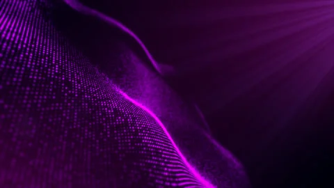 Sci-fi purple animated stylish colorful wavy background with rays of light, s Stock Footage 249548074