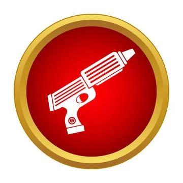 Sci fi ray gun icon representing futuristic weapons Stock Illustration