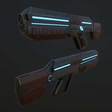 3D Model: Sci-Fi Rifle ~ Buy Now #180989931 | Pond5