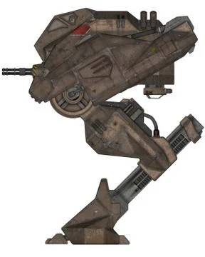 Sci-fi robot Stock Illustration