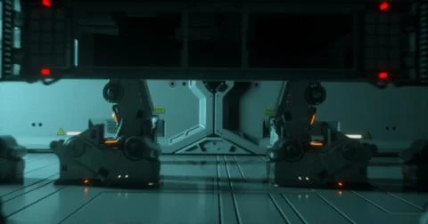 Sci-fi room Stock Illustration