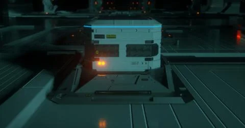 Sci-fi room Stock Illustration