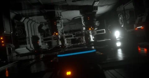 Sci-fi room Stock Illustration