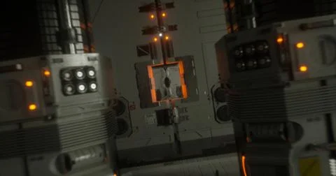 Sci-fi room Stock Illustration