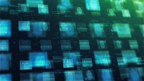 Sci-Fi Scanning Screen Video stock 90071085